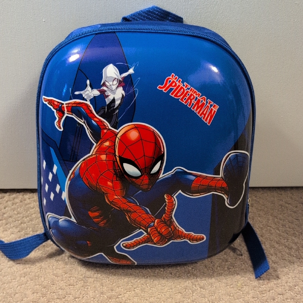 Spiderman Blue and Red Kids Backpack NWOT